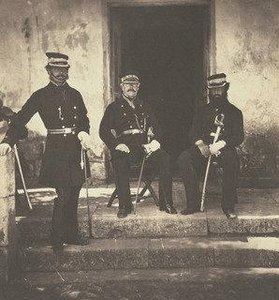 Major General Lockyer And Two Of His Staff — Roger Fenton