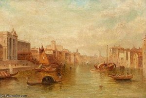 The Canal Grande In Venice — Alfred Pollentine, Impressionism