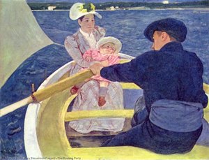 The Boating Party — Mary Stevenson Cassatt, Impressionism