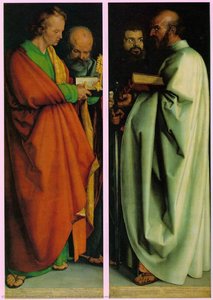 The Four Holy Men,1526, Alte Pinakothek,münchen — Albrecht Dürer, Northern Renaissance