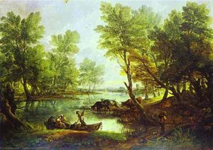 View Of King's Bromley-on-trent, Staffordshire — Tomas Gejnzboro, Romantic Landscape