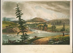 The junction of the Sacandaga and Hudson Rivers
