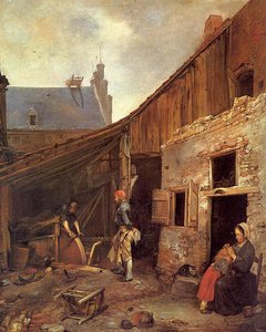 The Family Of The Stone Grinde — Gerard Ter Borch