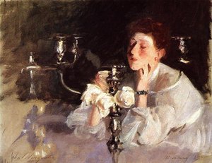The Candelabrum (also Known As Lady With Cancelabra Or The Cigarette) — John Singer Sargent