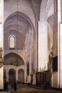 The Transept Of Aarhus Cathedral — Christen Købke, Romanticism