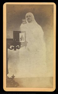 Mr. Tinkham And His Spirit-wife Recognised — William H. Mumler, Spirit Photography