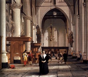 Interior Of The Laurenskerk, Rotterdam — Cornelis De Man