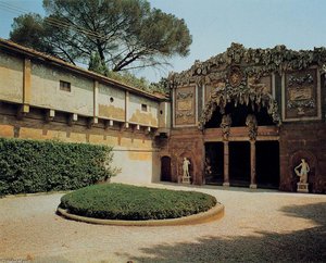 Exterior View Of The Grotto — Bernardo Buontalenti (bernardo Delle Girandole), Baroque Style