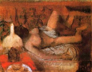 Reclining Nude — Edgar Degas, Impressionism