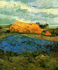 Los Campos Bajo El Cielo Lluvioso — Vincent Willem Van Gogh, Post-impressionism