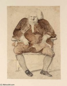 A Man Seated In An Armchair — Sir Nathaniel Dance Holland