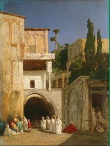 Before A Mosque — Alexandre Gabriel Decamps, Orientalism
