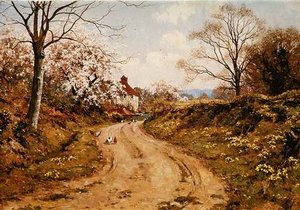 At A Turn In The Lane — Edward Wilkins Waite