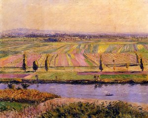 The Gennevilliers Plain, Seen From The Slopes Of Argenteuil — Gustave Caillebotte