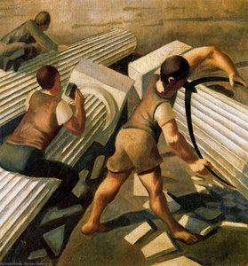 Making Columns For The Tower Of Babel — Sir Stanley Spencer