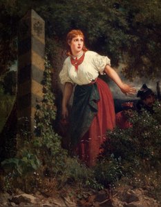 Crossing The Border — Grottger Artur (1837-1867)