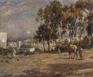 Approaching The Town — Frederick William Jackson