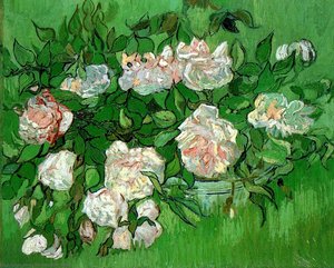 Still Life - Pink Roses — Vincent Willem Van Gogh, Post-impressionism