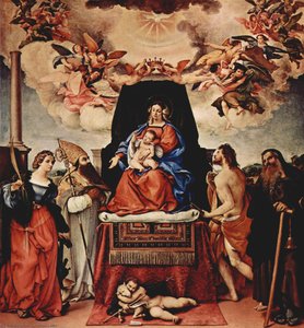 Madonna And Child With Saints 2 — Lorenzo Lotto, Renaissance
