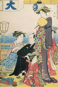 Women Of The Gay Quarters — Torii Kiyonaga