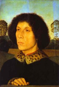 Portrait Of A Man In A Landscape — Memling, Hans