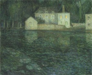 Full Moon On The River — Henri Le Sidaner