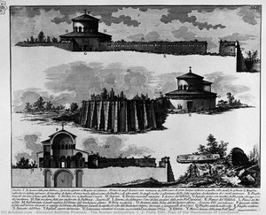 The Roman Antiquities, T. 2, Plate Xxii. Plan Of The Mausoleum Of Constance. — Giovanni Battista Piranesi