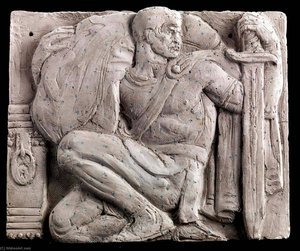 (metope Study For Postal Administration Building) Safety Of Mails ( 2) — Joseph Emile Renier