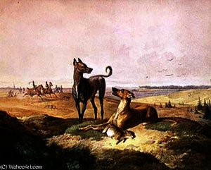 Hare Hunting — Alfred De Dreux