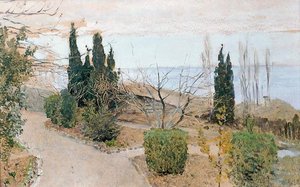 Garden In Yalta. Cypress Trees. — Isaak Ilyich Levitan