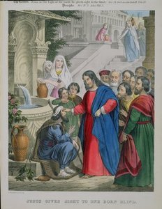 Jesus Gives Sight To One Born Blind — Siegfried Detler Bendixen