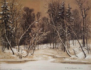 Forest In Winter — Ivan Ivanovich Shishkin, Russian Realism