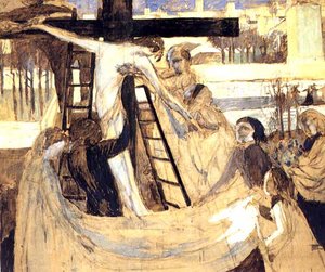 Descente De Croix Detrempe — Denis Maurice
