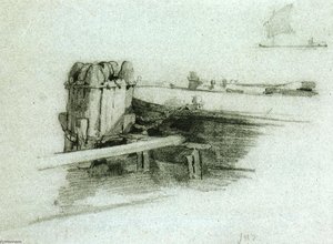 Boat At Bulkhead — John Henry Twachtman