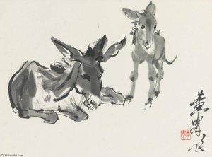 TWO DONKEYS