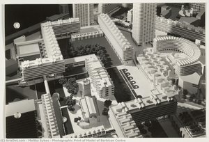 Photographic Print of Model of Barbican Centre