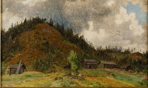 Landscape With Farm Buildings — Olof Arborelius