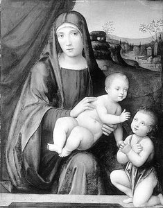 The Virgin And Child With The Young St. John — Франческо Франция