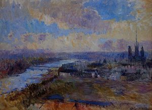 The Seine At Rouen 1 — Albert-charles Lebourg, Impressionism