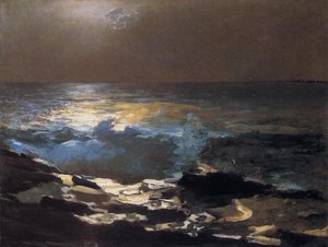 Mondschein Über Der Holzinsel — Winslow Homer, American Romanticism