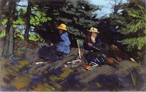 Sketchers In The Woods — Robert Henri