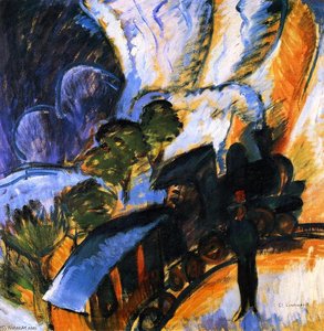 Rhätische Bahn, Davos — Ernst Ludwig Kirchner, German Expressionism