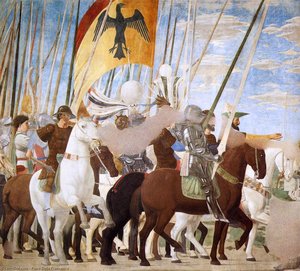 5. Victoria De Constantino Sobre Máximo (detalle) — Piero Della Francesca, Early Renaissance