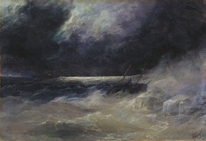 The Tempest — Ivan Konstantinovich Aivazovsky, Romanticism