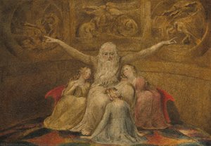 Job And His Daughters — William Blake, Romanticism
