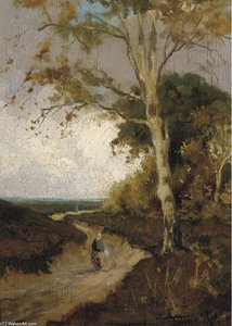 A Figure On A Pastoral Track — Willem Cornelis Rip