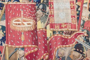 Detail Of The Tapestry “the Attack Of Asilah” — Tournai Passchier Grenier, Burgundian Renaissance
