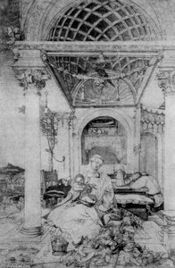 The Holy Family In A Hall — Albrecht Dürer, Northern Renaissance