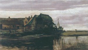 Water Mill At Gennep 2 — Vincent Willem Van Gogh, Post-impressionism
