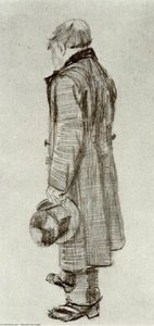 Orphan Man Holding Top Hat In His Hand — Vincent Willem Van Gogh, Realism